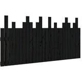 Maison Chic stensko posteljno vzglavje - vzglavna omarica - nočna omarica črno 166x3x80 cm trdna borovina, (21706568) | Shoptok.si