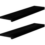  Prozorske klupice 2 kom tamnosmeđe 90x20x2 cm masivne hrast | shoptok.hr