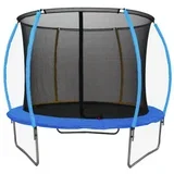 Trampolin SPACE z zaščitno mrežo 425 cm, moder