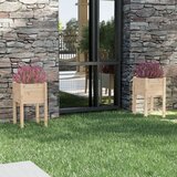 Maison Chic Vrtno cvetlično korito - Cvetlični Lonec 2 kosa 40x40x70 cm trdna borovina, (21790268) | Shoptok.si