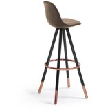 Kave Home Smeđa barska stolica (visine sjedala 75 cm) Slad – | shoptok.hr