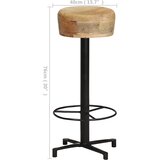  Barski stolci 2 kom 76 cm od masivnog drva manga | shoptok.hr