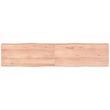 vidaXL Mizna plošča svetlo rjava 180x40x6 cm obdelana trdna hrastovina, (20979740) | Shoptok.si