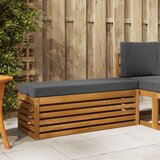  Klupa za sjedenje Prirodna i antracit 115 x 43 x 37 cm | shoptok.hr