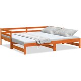  Dnevni krevet na razvlačenje voštano smeđi 80x200 cm | shoptok.hr