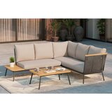 Ambia Garden LOUNGE GARNITURA tekstilno pletivo, tkanina tikovina masivno aluminij | Shoptok.si