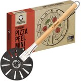 CHEF POMODORO aluminijasta pizza lopatka s perforacijo in lesenim ročajem | Shoptok.si