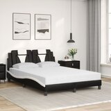  Krevet Viana s madracem crno-bijeli 140 x 190 cm od umjetne kože | shoptok.hr
