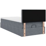 vidaXL okvir kreveta s madraca tamnosivi 100x200cm baršunasti | shoptok.hr