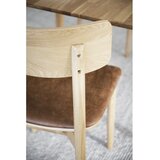 Rowico Jedilni stoli v kompletu 2 ks iz umetnega usnja v konjak rjavi barvi/v naravni barvi Wolcott – | Shoptok.si