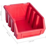  141-dijelni set kutija za pohranu sa zidnim pločama crveno-crni | shoptok.hr