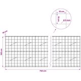  Gabion s žicom debljine 5 mm i mrežom 10x10 cm 750x10x100 cm Slike
