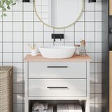 vidaXL Kupaonska radna ploča 80x40x2,5 cm masivna bukovina | shoptok.hr