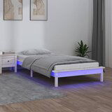 vidaXL led okvir za krevet bijeli 90x190 cm 3FT mali masivno drvo Cijene