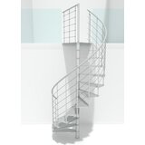 Minka metalne spiralne stepenice - milano bela 140 cm Cene
