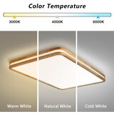 Brilagi LED prigušiva svetiljka MOLINA SQUARE LED/128W/230V hrast 90x60 cm + daljinski upravljač | Eponuda.com