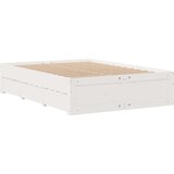 vidaXL Krevet s regalom z knjige bez madraca bijeli 140x200cm borovina | shoptok.hr