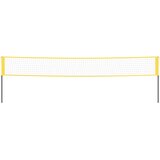  Mreža za badminton žuto-crna 600 x 155 cm od PE tkanine | Eponuda.com