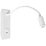  LED fleksibilna zidna lampica sa USB BASE LED/8W+LED/2W/230V bela | Eponuda.com