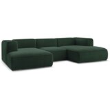 Bobochic Paris Tamno zelena kutna garnitura od bouclé tkanine (u obliku slova "U") Zephyr – | shoptok.hr