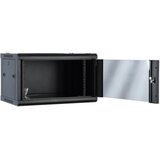 Rek ExeLink 19in,4U,600×450 zidni orman,nosivost do 30-40kg,kaljeno staklo,crna | Eponuda.com