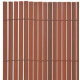 Dvostrana vrtna ograda 110 x 500 cm smeđa | shoptok.hr