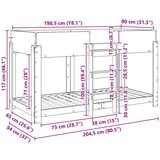  Postelja na vzkraj za otroke Siva Sonoma 90 x 200 cm, (5000141954) | Shoptok.si