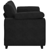  Dvosjed Crni 160x77x82 cm Baršun | Shoptok.si
