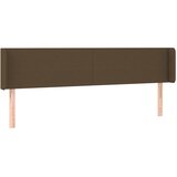  LED Uzglavlje tamnosmeđe 163x16x78/88 cm od tkanine | shoptok.hr