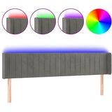 LED uzglavlje tamnosivo 163x16x78/88 cm baršunasto | Eponuda.ba