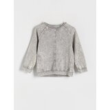 Reserved - Predimenzionirana majica dugih rukava isprana izgleda - light grey | shoptok.hr