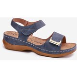 EVENTO Comfortable Women's Wedge Sandals Blue Sadevale | Shoptok.si