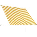 Tenda na uvlačenje 200 x 150 cm žuto-bijela | shoptok.hr