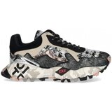 Exé Shoes Modne superge EXÉ Sneakers 134-28P - Black/Grey/Leather Črna | Shoptok.si