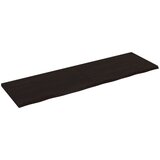  Kopalniški pult temno siv 200x60x4 cm obdelan trden les | Shoptok.si