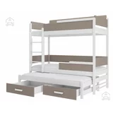 ADRK Furniture Pograd Queen - 80x180 cm - bel/tartuf