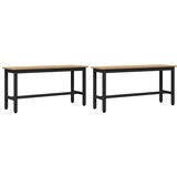  Jedilna klop 2 pcs Umetni hrast 100 x 32,5 x 48,5 cm, (5000160688) | Shoptok.si