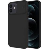 Onasi Lens Cover silikonski ovitek zaščita za iPhone 15 Pro - črn | Shoptok.si