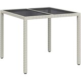  Stol za vrt Bijelo 90 x 90 x 75 cm poliratan | Eponuda.com