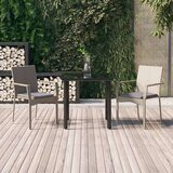  3-dijelni vrtni blagovaonski set crno-sivi od poliratana | shoptok.hr