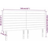  Uzglavlje tamnozeleno 160x5x118/128 cm baršunasto | shoptok.hr