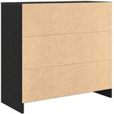  Komoda s ladicama crni hrast 80x34x76 cm konstruirano drvo | Eponuda.com
