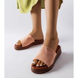  Pink flip-flops with openwork upper Idabel | Shoptok.si
