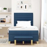  Box Spring Postelja z vzmetnico in klopjo Modra 120x190 cm Tkanina, (22080931) | Shoptok.si