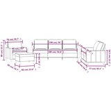  4-dijelni set sofa s jastucima plavi baršunasti | Eponuda.com