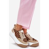 Boto Women Sneakers On Massive Platform Leopard Beige Tamorniel | Shoptok.si