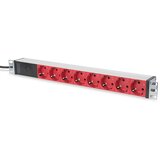 Digitus aluminum outlet strip with pre-fuse, 8 safety outlets, 2 m supply IEC C14 plug Cijene