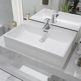 vidaXL Umivalnik z odprtino za armaturo bela keramika 60,5x42,5x14,5cm Cene