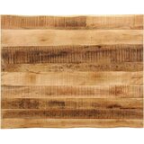  Ploča stola s prirodnim rubom 100x80x3,8 cm Masivno drvo, neobrađeni mango | shoptok.hr