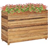 In posuda za sadnju 100x40x72 cm od reciklirane tikovine i čelika Cijene